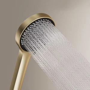 NARON Στήλη Ντους Καταρράκτη Υδρομασάζ Με Ψηφιακή Οθόνη NR6230 Brushed Gold