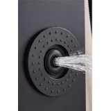 NARON Στήλη Ντουζ Υδρομασάζ Led Φωτισμό Και Ψηφιακή Οθόνη NR-6009TB TOTAL BLACK 5